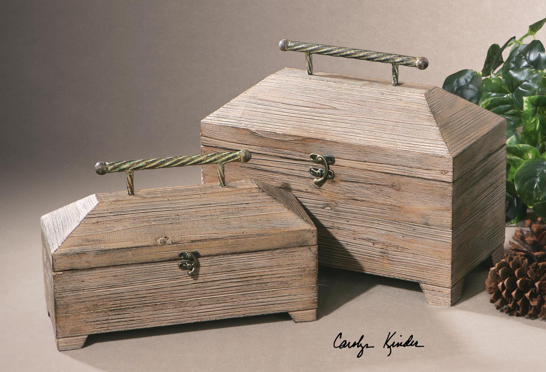 Uttermost Accessories Tadao Set of 2 Jacksonville Furniture Mart Boxes